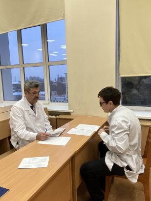 Шубин Л.Л со студентом