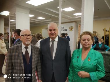 Лауреаты Госпремии 2021 г. В.Н.Савельев В.А. Гаврилов Н.М.Попова